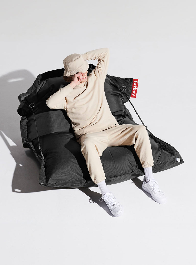 Buggle-Up Fatboy : pouf extérieur hydrofuge, confortable pour une ou deux personnes, parfait pour votre espace détente.