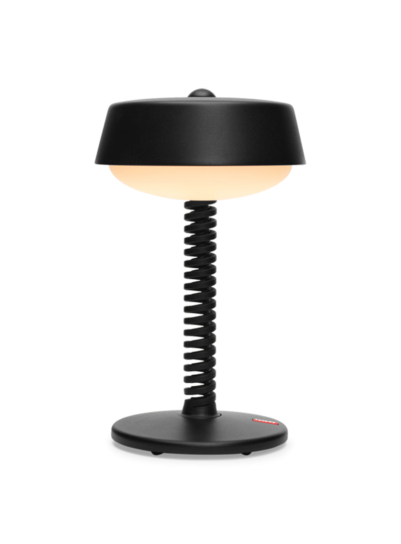 Lampe de table Bellboy anthracite de Fatboy : lampe sans fil rechargeable en aluminium, avec variateur d&