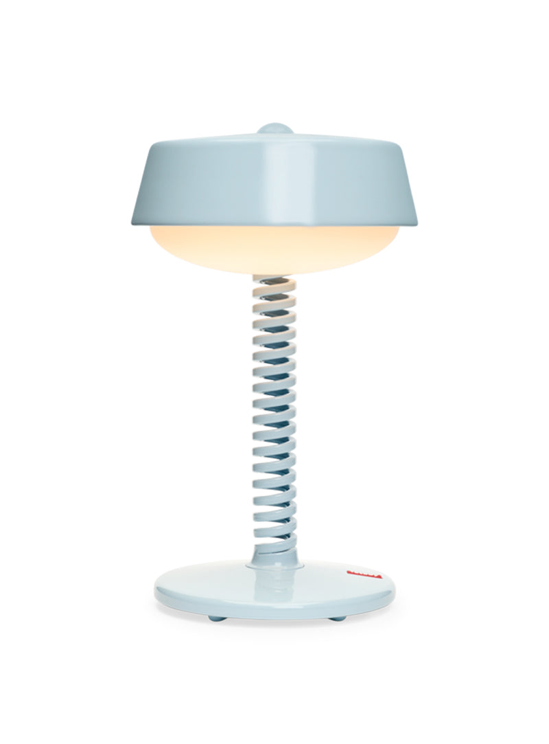 Lampe de table Bellboy bleu clair de Fatboy : lampe sans fil rechargeable en aluminium, avec variateur d&