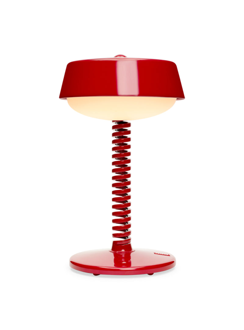 Lampe de table Bellboy rouge de Fatboy : lampe sans fil rechargeable en aluminium, avec variateur d&