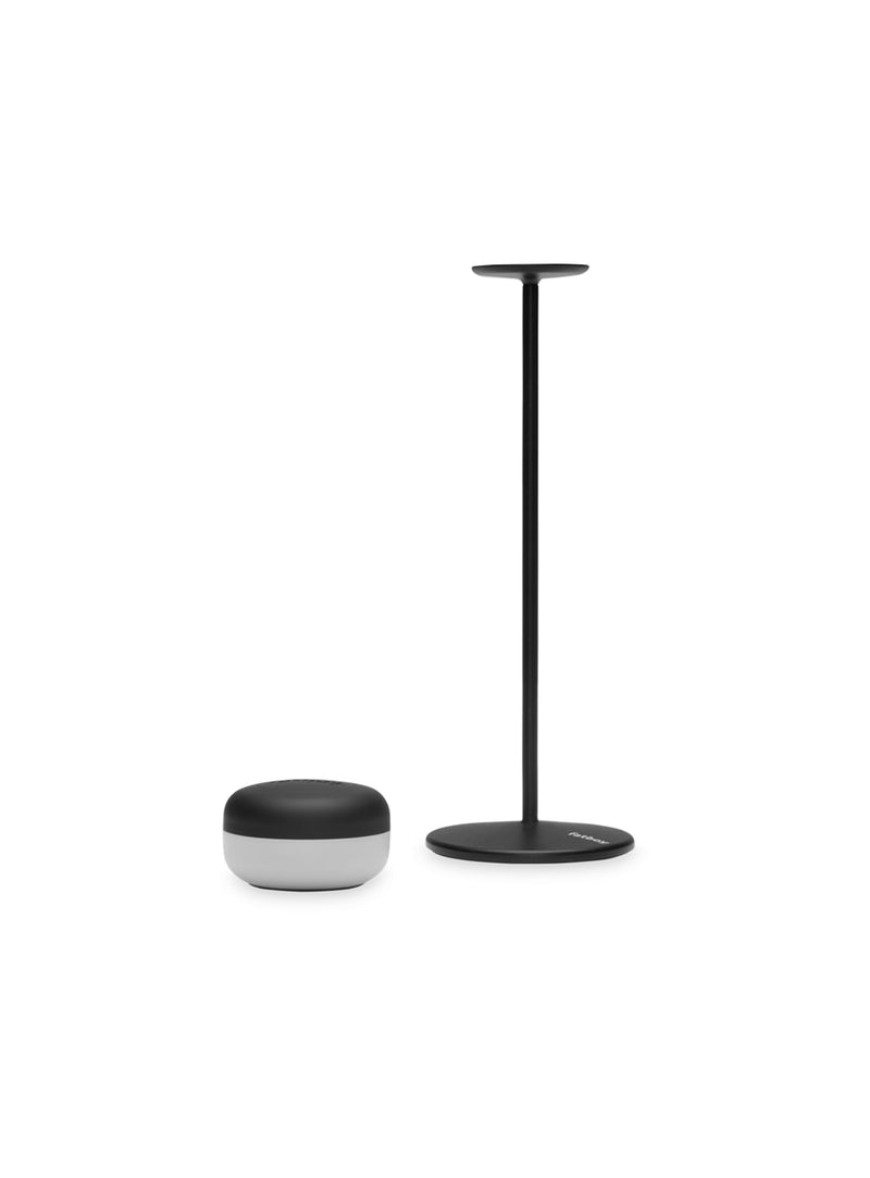 Lampe Cheerio anthracite Fatboy : design en métal robuste et rechargeable, idéale pour créer une ambiance intérieure ou extérieure au Canada.