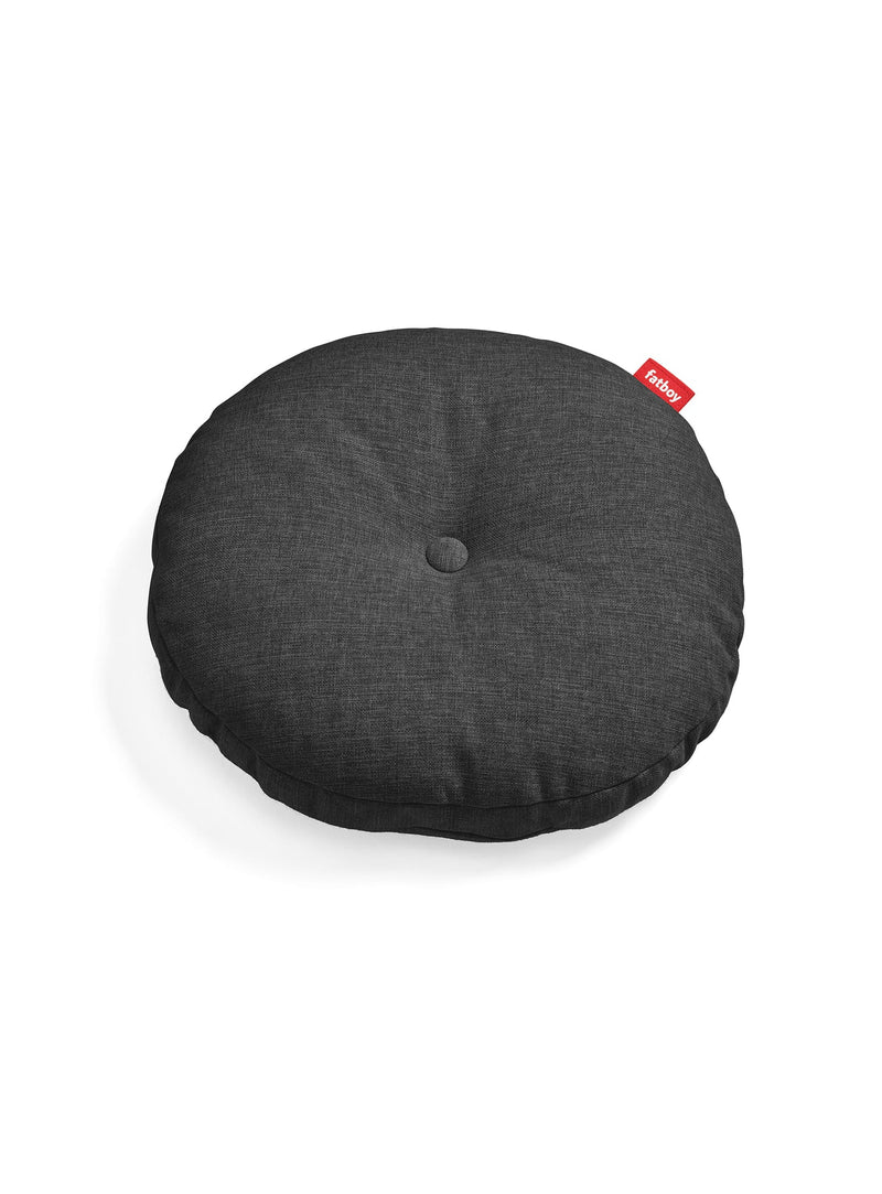 Circle Pillow de Fatboy en gris tonitruant : coussin rond résistant aux intempéries, parfait pour patios et piscines. Confort et style pour extérieurs canadiens.
