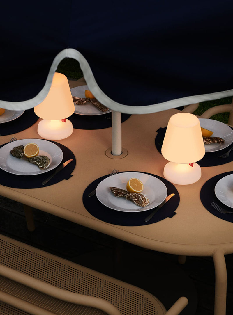 Fatboy Edison the Petit, lot de 2 : lampes LED portables et dimmables, idéales pour balcons, bureaux ou chambres au Canada.