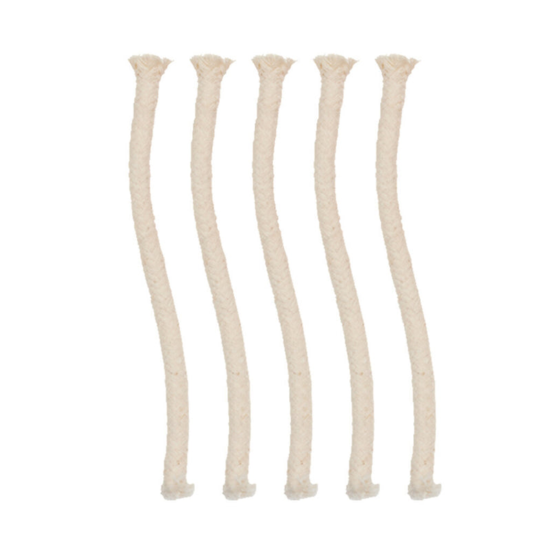 5 mèches de remplacement pour une flamme stable et chaude et une utilisation prolongée.