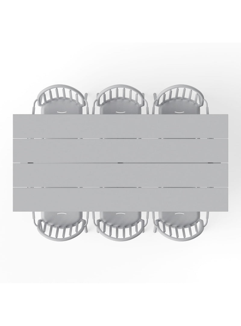 Optimisez votre espace extérieur avec la table Fred : jambes pliables, protection UV et design moderne inspiré des tables de pique-nique.