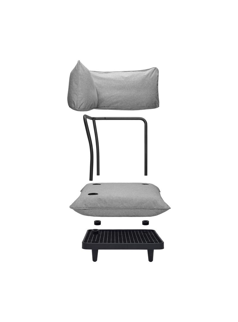 Paletti méticuleux: cadre solide éco-responsable, acier inoxydable, rembourrage waterproof, reste élégant, pluie ou soleil.