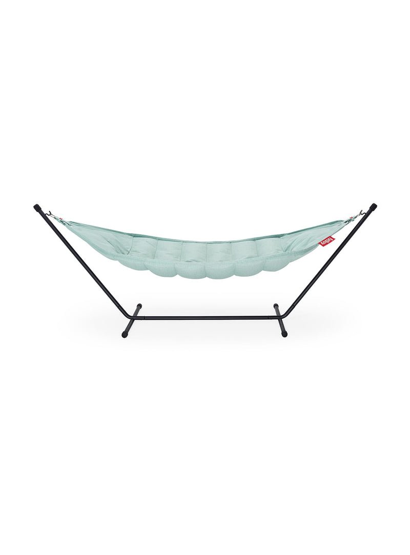 Hamac Fatboy Headdemock Superb : luxe et durabilité, avec cadre thermolaqué, sacs de transport inclus, conçu pour la vie au Canada.