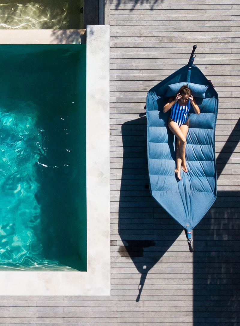 Hamac autoportant Fatboy Headdemock Superb avec housse, résistant aux intempéries et UV, conçu pour un confort durable au Canada.