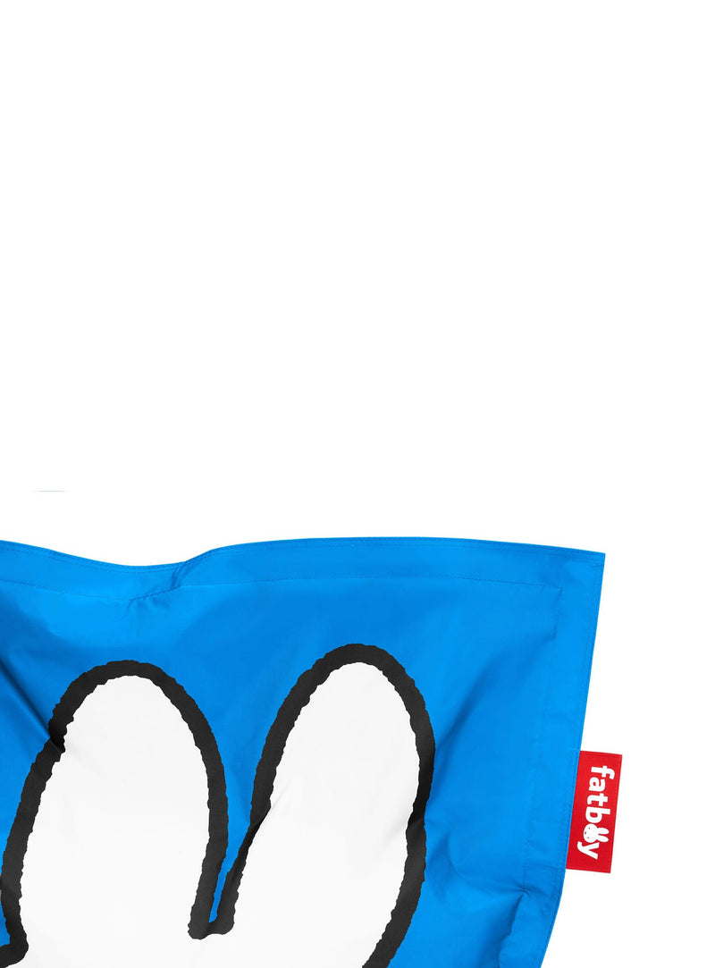 Pouf Junior x Miffy de Fatboy ajoutant couleur et confort à une chambre ou salle de jeux pour enfants.