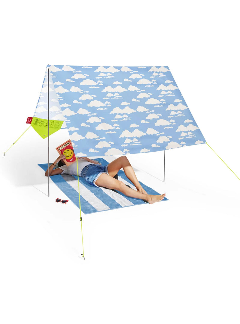 Miasun x Dusen Dusen : l’ombre portable par Fatboy, avec imprimé Cloud exclusif et montage facile en 90 secondes.