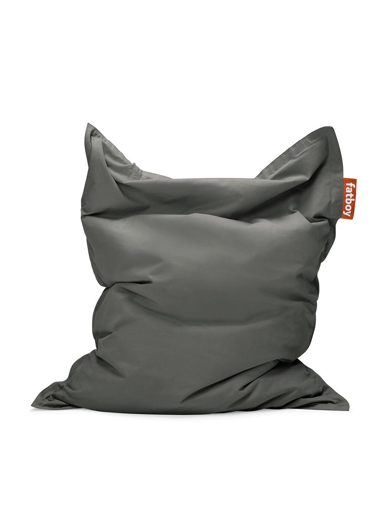 Pouf surdimensionné Fatboy Original Canvas en charcoal grey, en tissu polyester recyclé texturé, à la forme décontractée et sculpturale.
