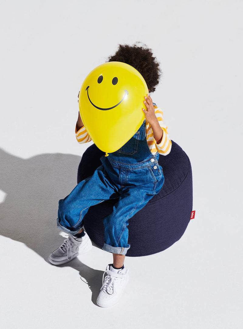 Fatboy Point Olefin : ottoman en tissu Olefin imperméable et durable, idéal comme repose-pieds ou table d&