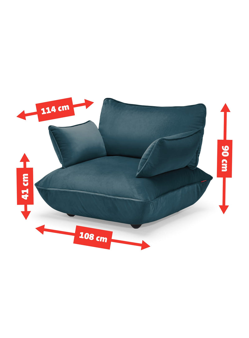 Fauteuil Sumo Loveseat<br> Velvet