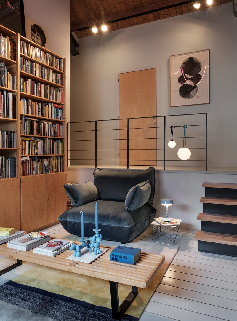 Fatboy Sumo Loveseat Velvet fauteuil deux places luxueux en velours doux recyclable confort ferme et durable.