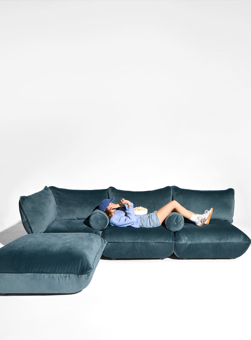 Fatboy Sumo Sectional Sofa Velvet sofa luxueux en velours recyclé design moderne et durable.