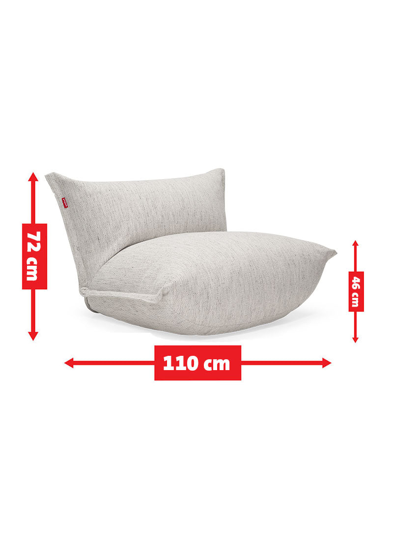 Fatboy The BonBaron Mingle : fauteuil durable avec coussins épais et tissu anti-tache, parfait pour maisons canadiennes.