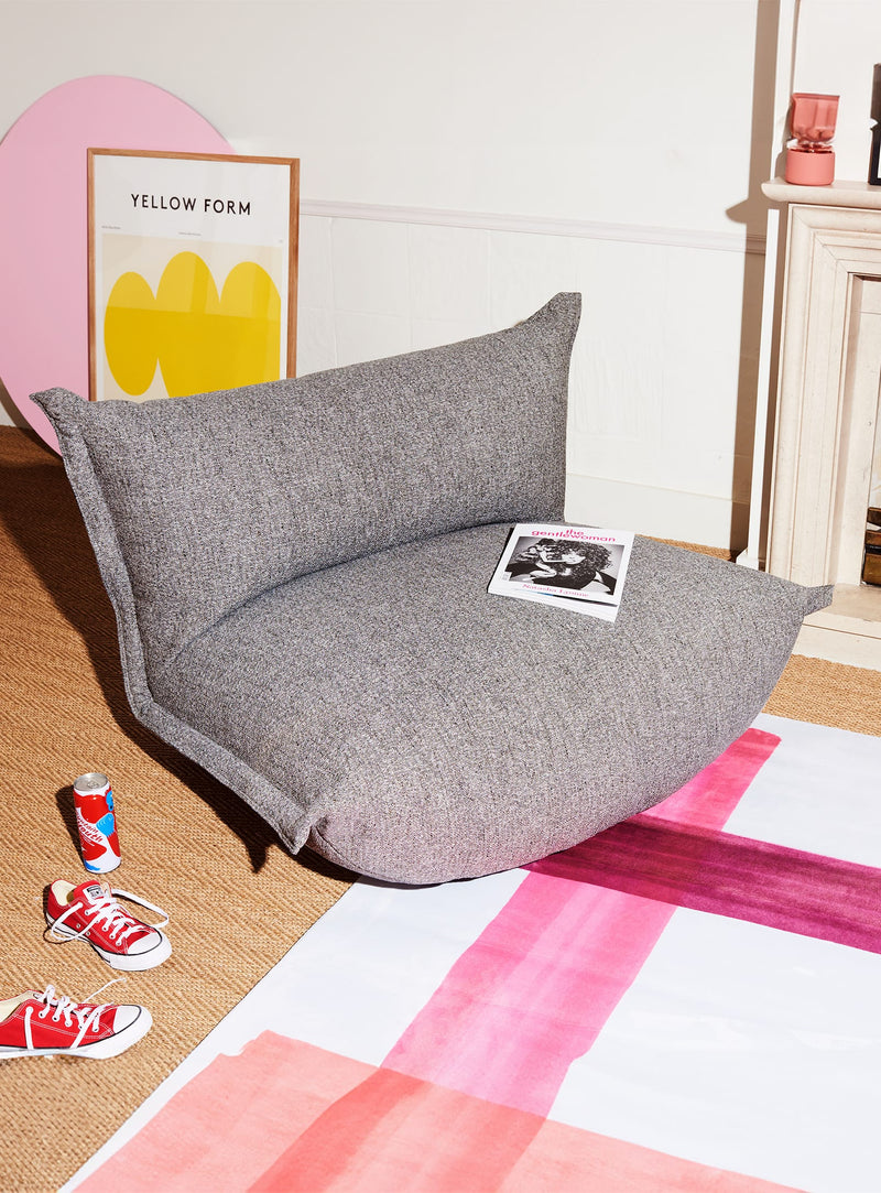 Fauteuil Fatboy BonBaron Mingle : coussins moelleux, design ajustable et tissu résistant, parfait pour salons et coins lecture au Canada.