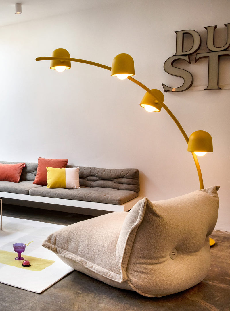 Fauteuil BonBaron Sherpa Fatboy : confort enveloppant, dossier ajustable et tissu doux, idéal pour détente intérieure au Canada.