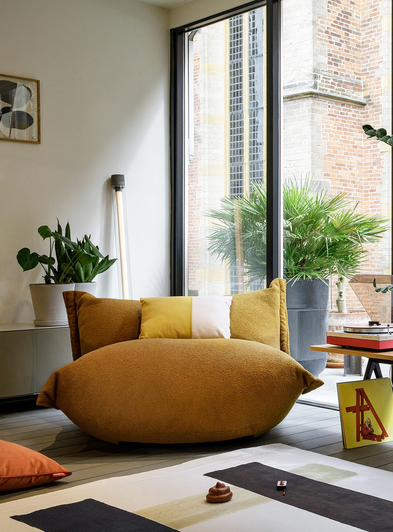 Fauteuil BonBaron Sherpa : design robuste et doux, tissu lavable en machine, parfait pour confort intérieur canadien.