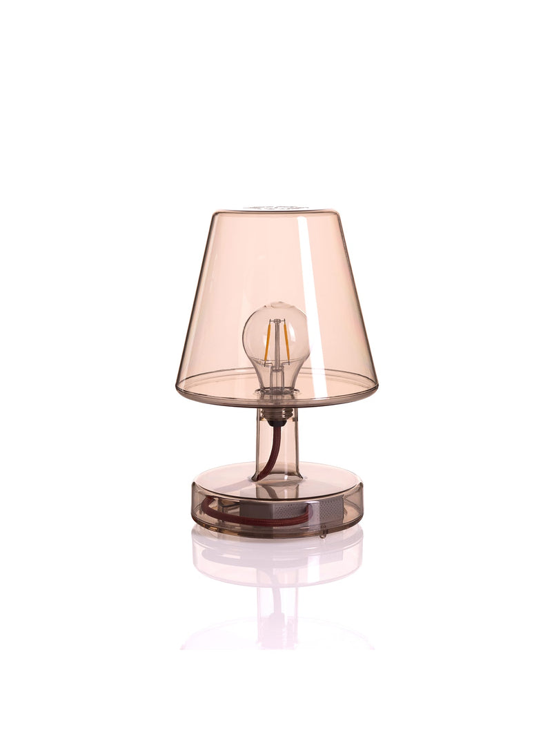 Lampe Transloetje brune de Fatboy : lampe LED sans fil et rechargeable, design translucide moderne, idéale pour intérieur au Canada.