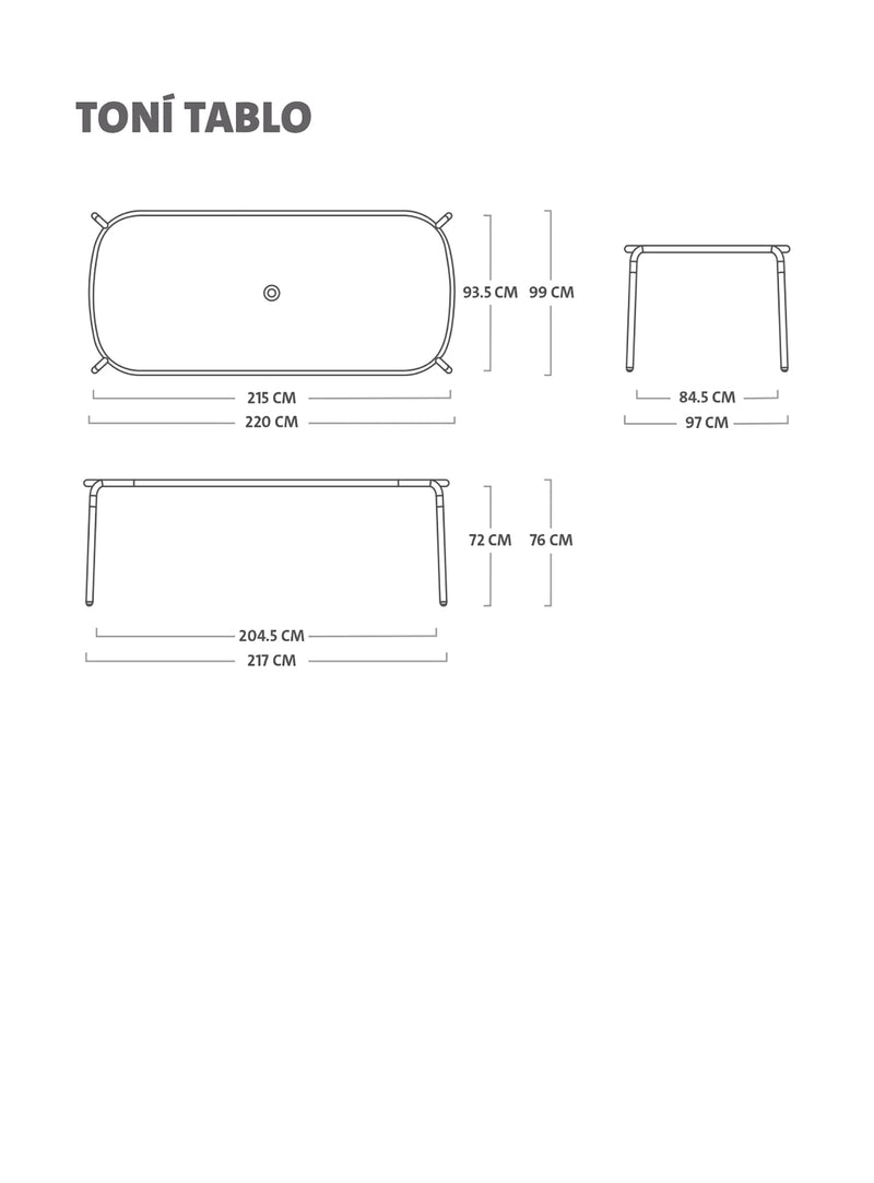 Table à manger 8 places<br> Toní Tablo