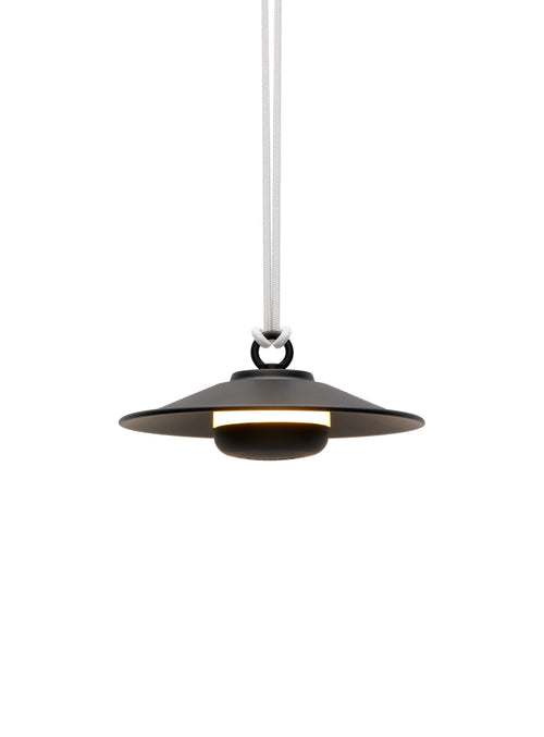 Lampe suspendue Chap-O de Fatboy en anthracite, design LED rechargeable et résistant aux intempéries, 90 heures d'autonomie, idéale pour intérieurs et extérieurs au Canada.