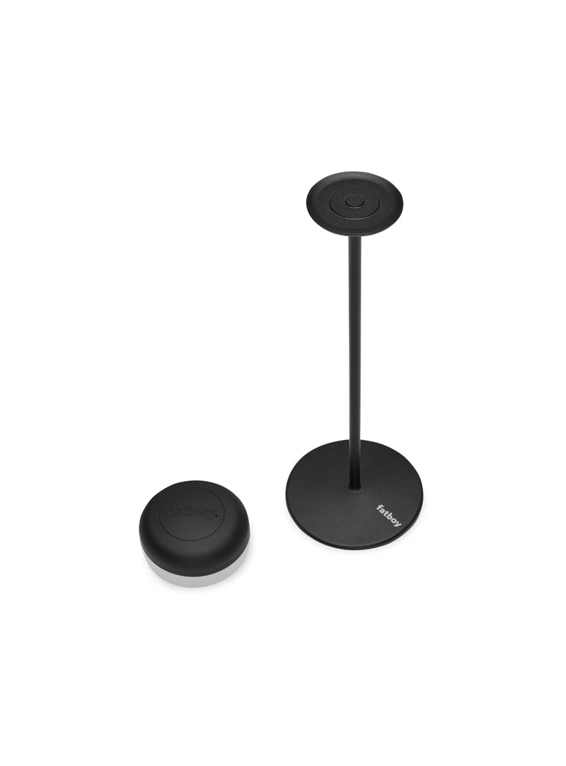 Fatboy Cheerio anthracite : lampe de table LED moderne, sans fil et rechargeable, avec variateur de luminosité, parfaite au Canada.