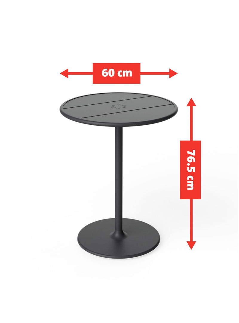 Ensemble Bistro Fred<br> 1 Table Ronde + 2 Chaises