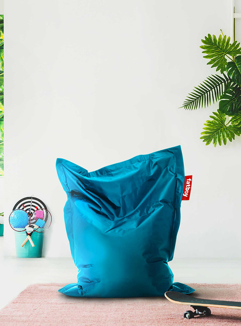 Pouf Junior de Fatboy : confort durable et anti-taches pour enfants, parfait pour lire, jouer et se détendre au Canada.