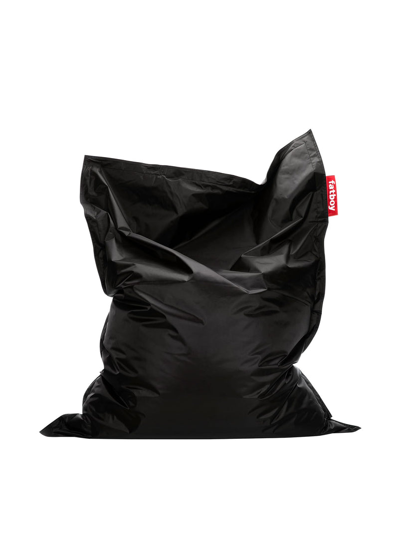 Pouf Original noir de Fatboy : bean bag iconique, confortable et résistant, idéal pour détente et relaxation dans n&