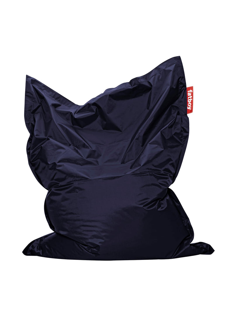 Pouf Original bleu de Fatboy : bean bag iconique, confortable et résistant, idéal pour détente et relaxation dans n&