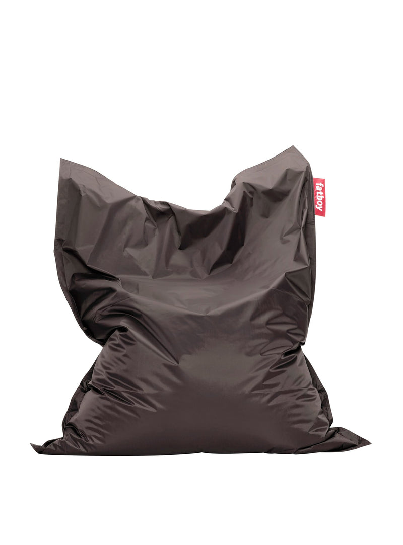 Pouf Original gris foncé de Fatboy : bean bag iconique, confortable et résistant, idéal pour détente et relaxation dans n&