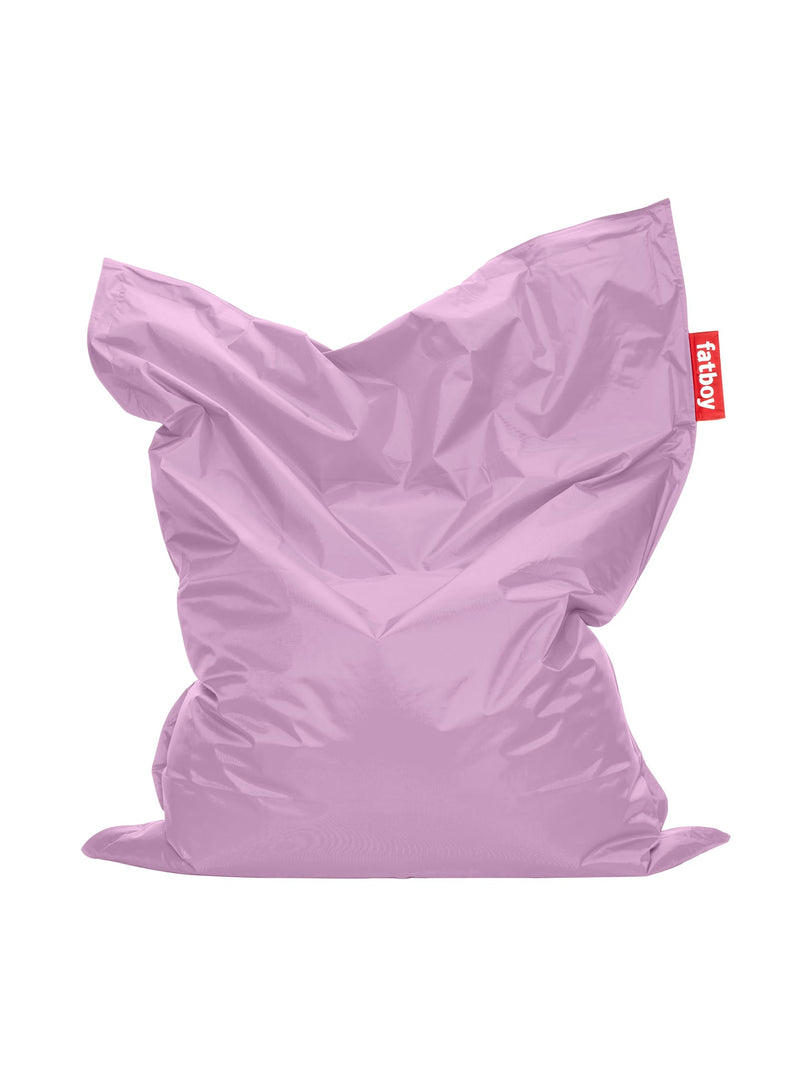 Pouf Original lilas de Fatboy : bean bag iconique, confortable et résistant, idéal pour détente et relaxation dans n&