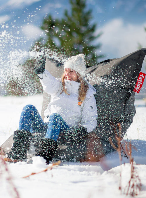 Pouf Fatboy Original Olefin : confortable, anti-UV et hydrofuge, parfait pour le plein air au Canada.