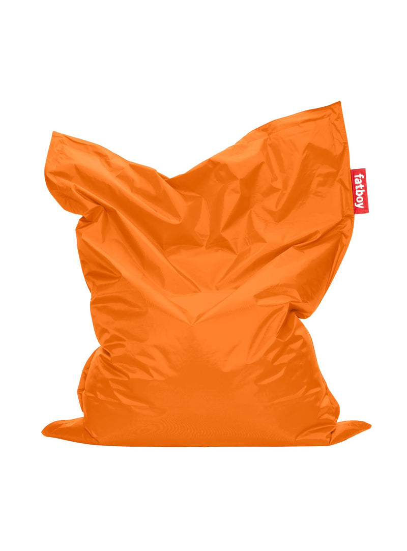 Pouf Original orange de Fatboy : bean bag iconique, confortable et résistant, idéal pour détente et relaxation dans n&