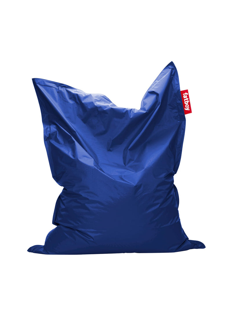 Pouf Original bleu pétrole de Fatboy : bean bag iconique, confortable et résistant, idéal pour détente et relaxation dans n&