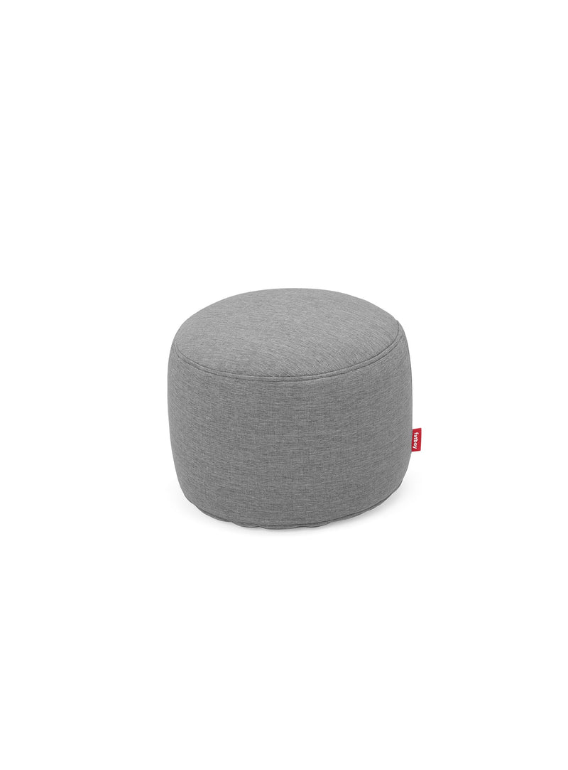 Ottoman Point Olefin gris pierre de Fatboy : pouf compact résistant aux UV et à l&