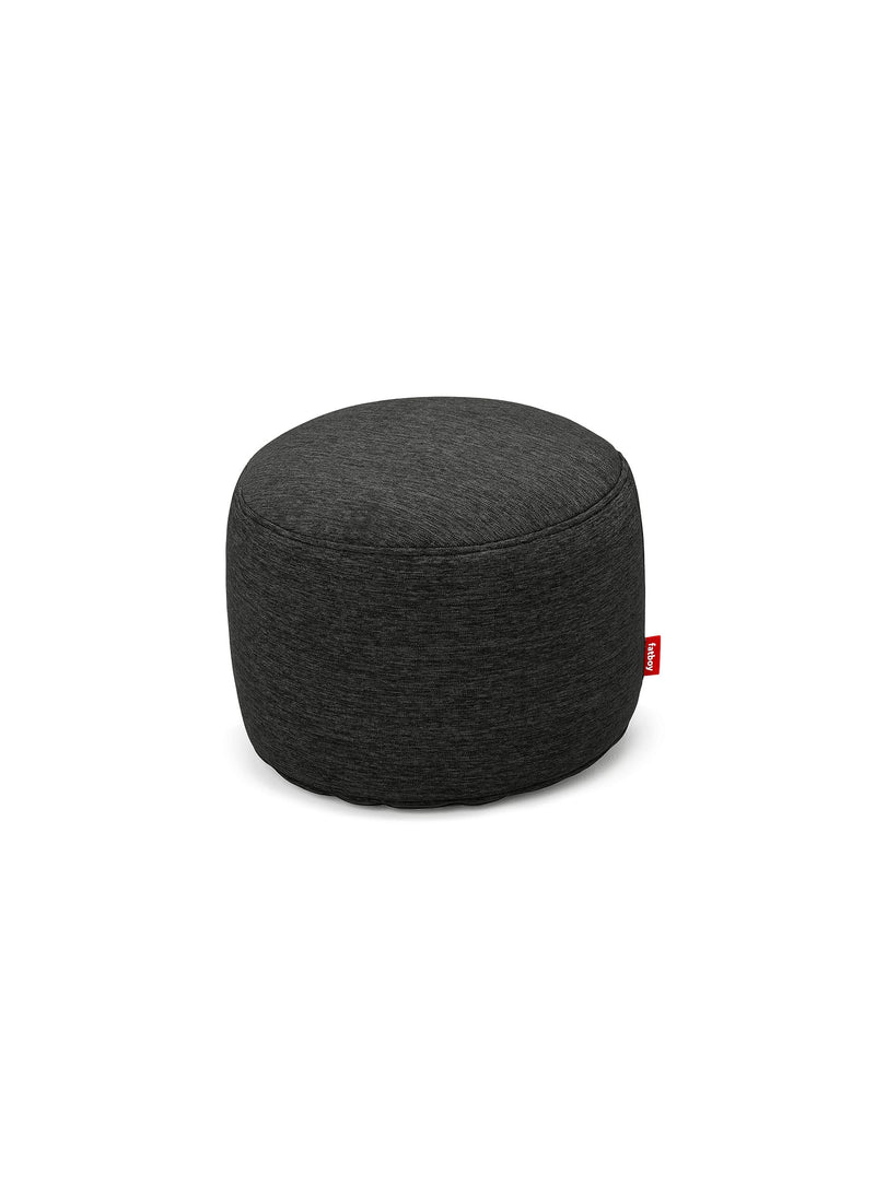 Ottoman Point Olefin gris tonitruant de Fatboy : pouf compact résistant aux UV et à l&