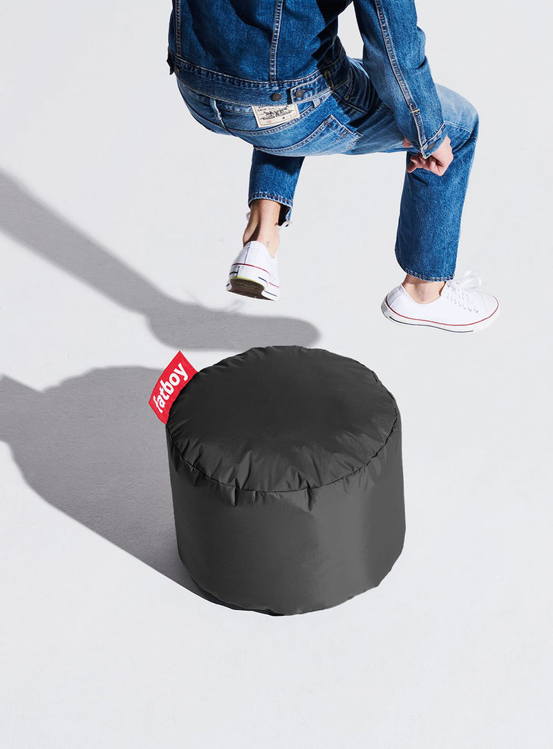 Fatboy Point : pouf rond multifonctionnel, idéal pour un usage intérieur au Canada comme repose-pieds, tabouret ou table d&