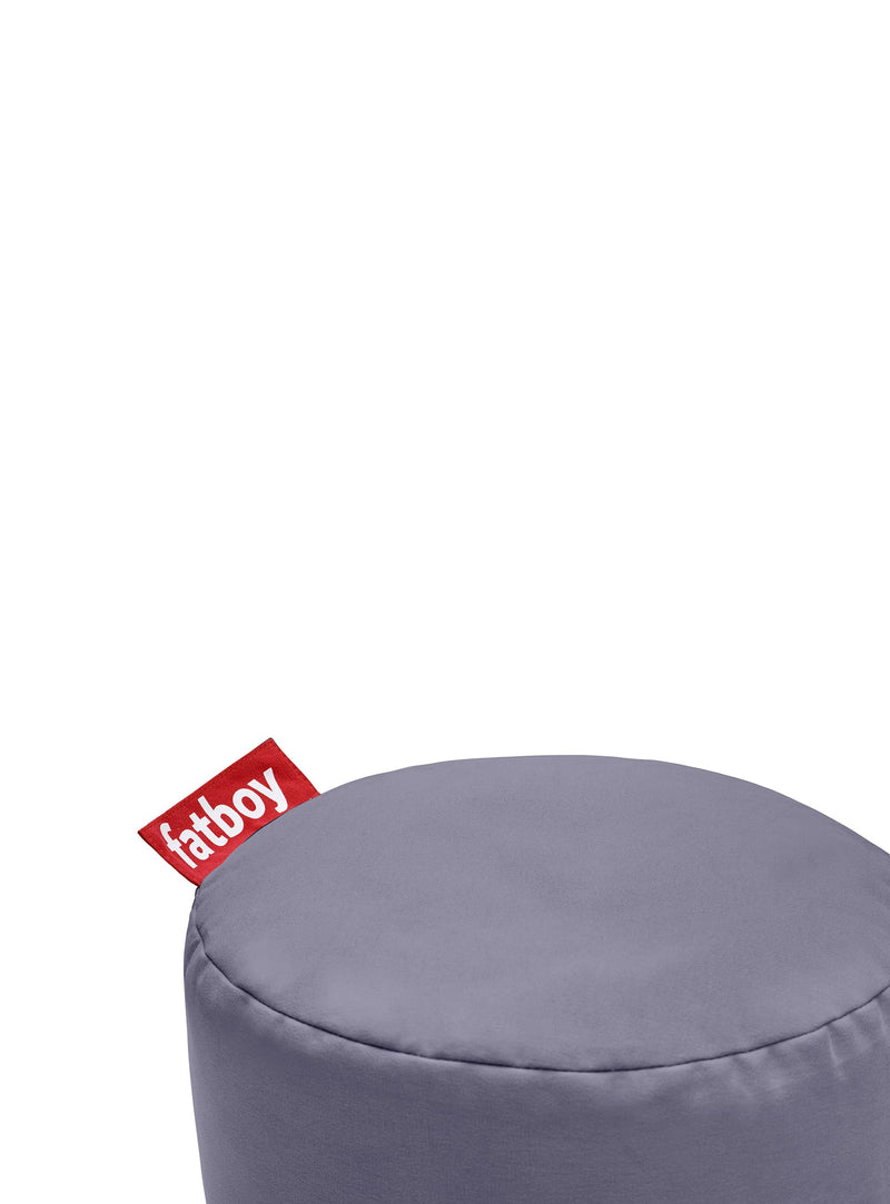 Ottoman Point Stonewashed bleu de Fatboy : pouf compact en coton doux, durable et élégant, parfait pour un usage intérieur au Canada.