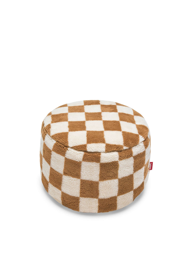 Pouf Fatboy Point Teddy en Almond Cream, pouf rond d&