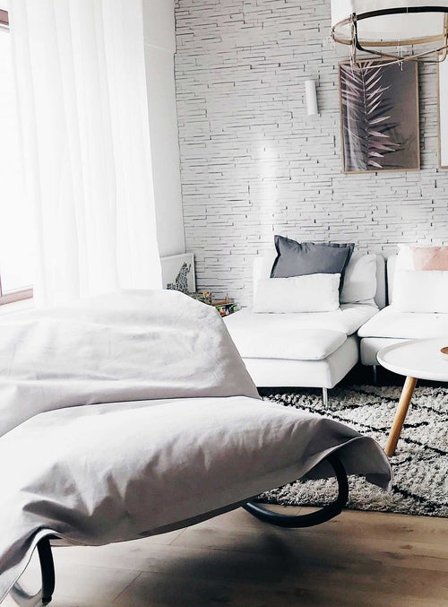 Chaise berçante Fatboy : pouf Original Stonewashed sur Rock 'n Roll, design modulable et confortable pour salons canadiens.