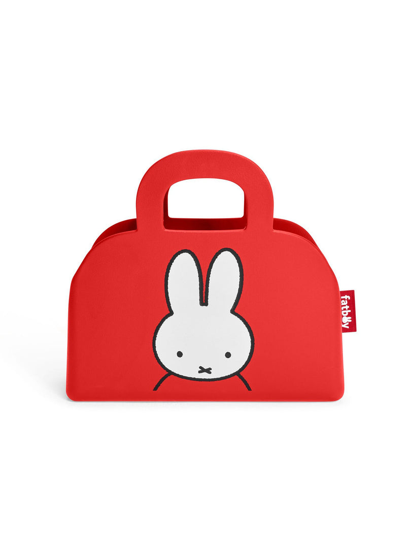 Sac rouge ludique Sjopper-Kees x Miffy en EVA, parfait pour l’épicerie, le rangement ou comme élément déco.