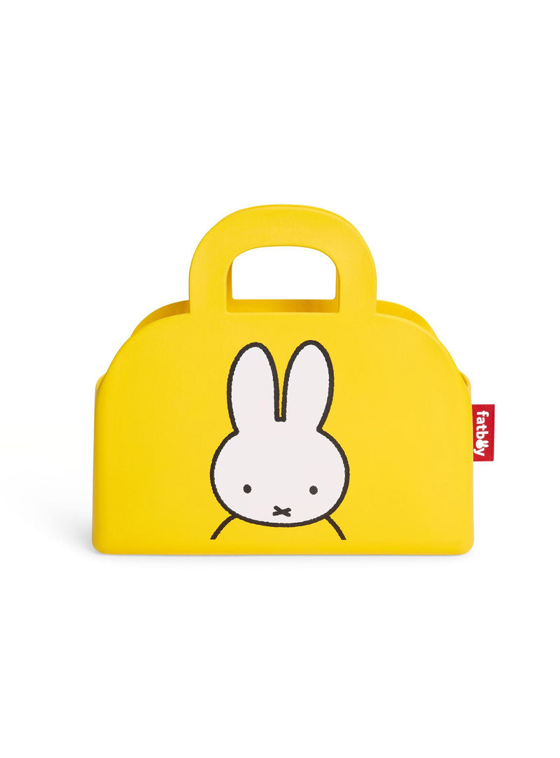 Sac jaune ludique Sjopper-Kees x Miffy en EVA, parfait pour l’épicerie, le rangement ou comme élément déco.