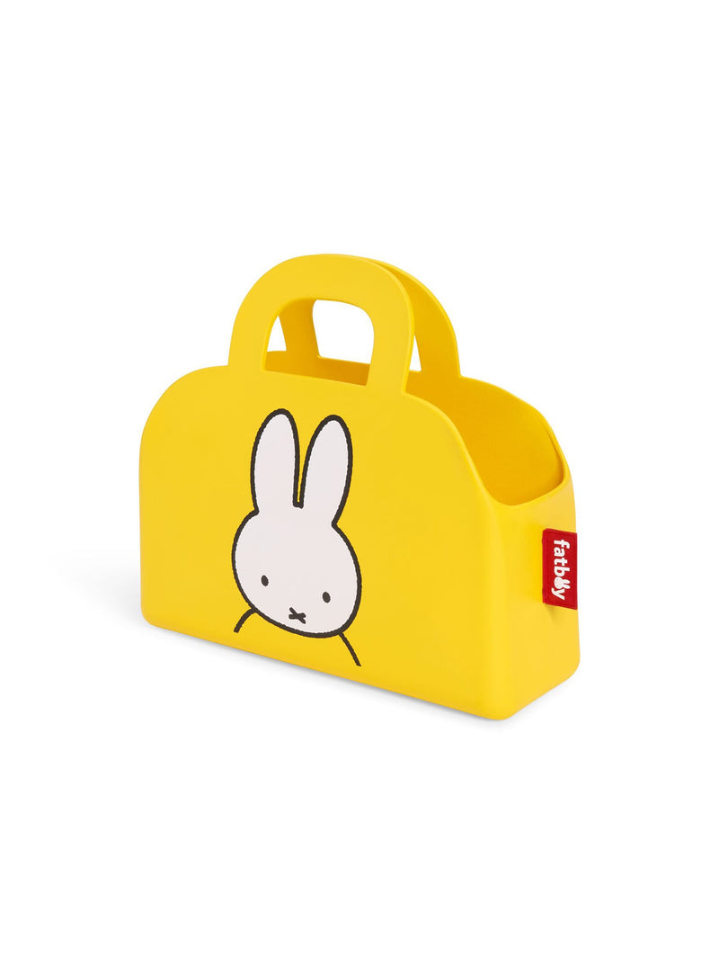 Sac Sjopper-Kees x Miffy jaune en EVA durable, léger et résistant à l’eau, idéal pour le rangement et le quotidien.