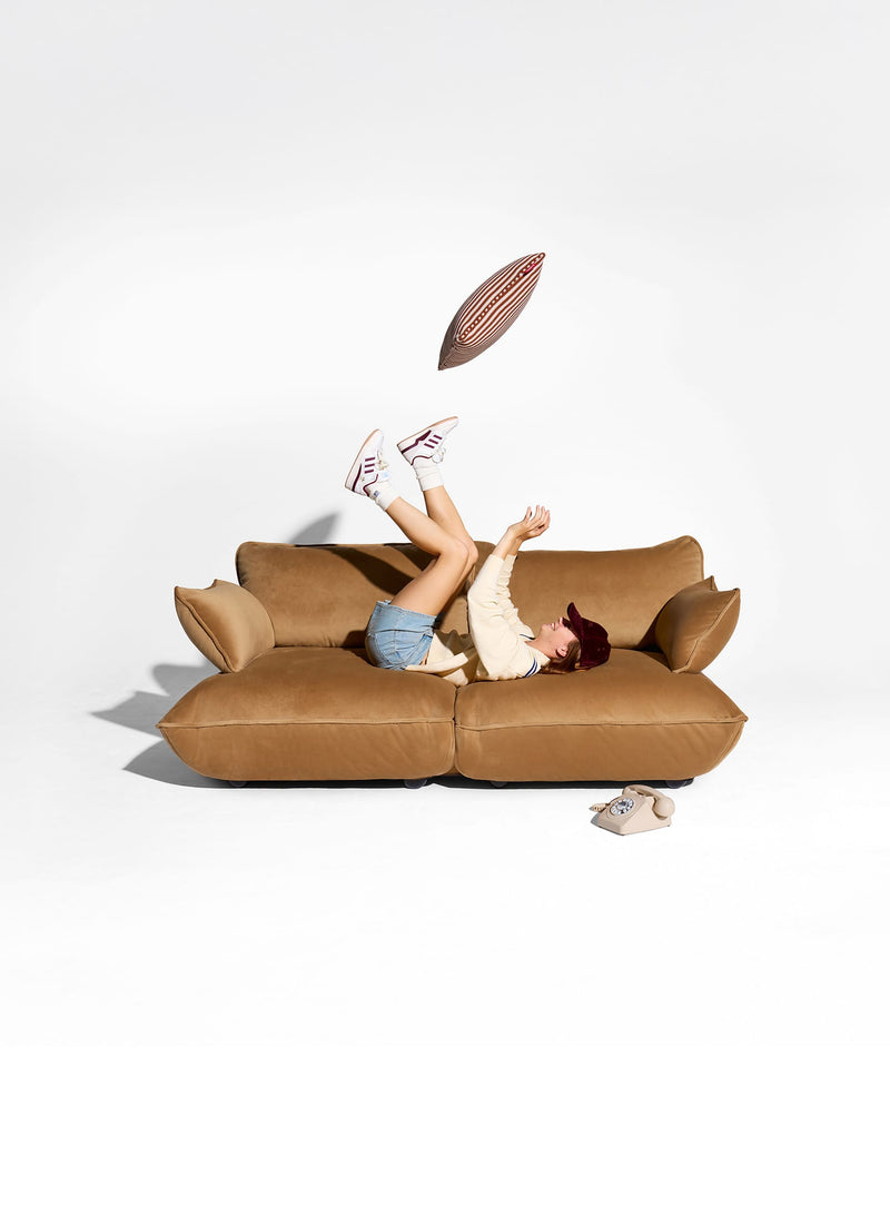 Sofa Sumo 2 places Velvet de Fatboy design moderne durable en velours recyclé confortable pour un usage quotidien.