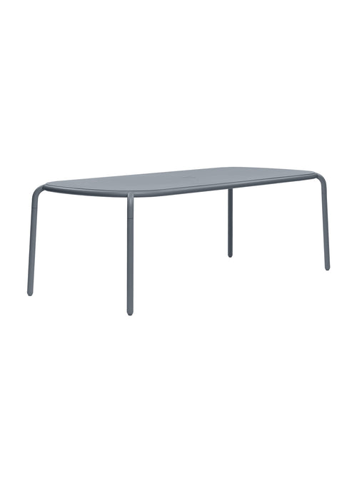 Table Toní Tablo de Fatboy en elephant/gris : élégante, 2.2 m, aluminium robuste. Résistante aux intempéries, idéale pour repas extérieurs au Canada.