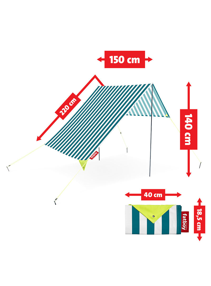 Profitez du plein air dans le confort et le style avec la tente de plage Fatboy Miasun. Sa conception légère et son installation facile en font un choix évident pour toute sortie à la plage ou dans un parc.