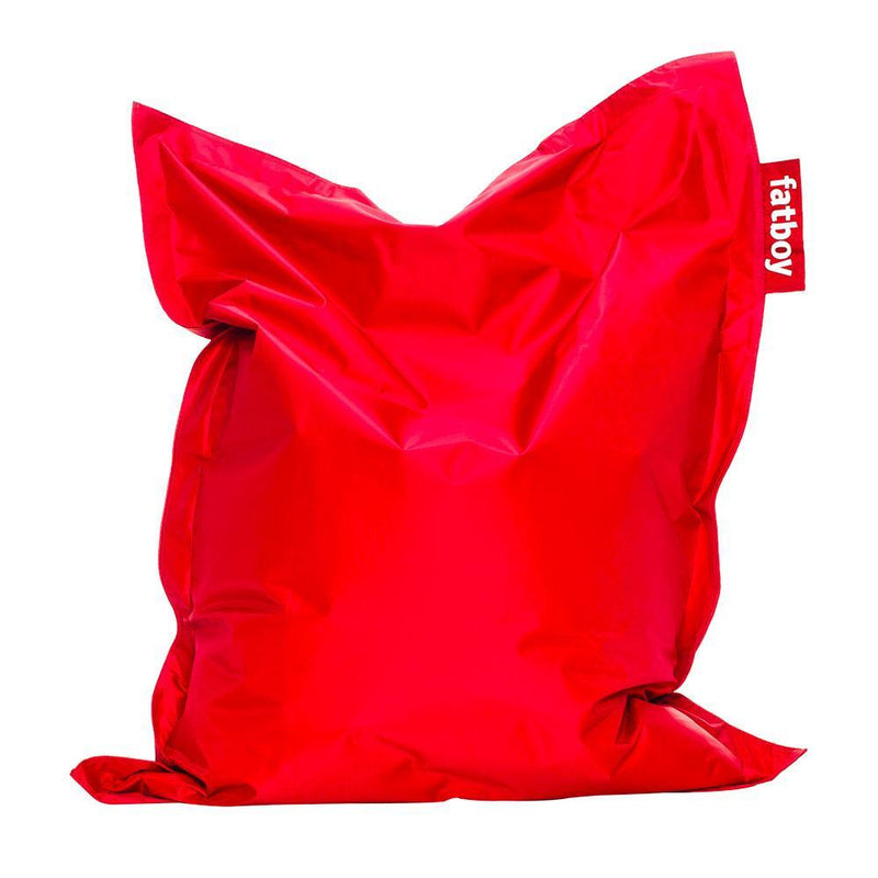 Fatboy Junior, pouf pour enfant, en tissu nylon facilement nettoyable, rouge