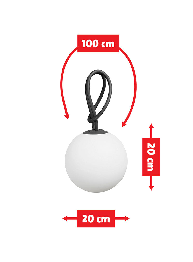 Illuminez votre espace extérieur avec Bolleke - une lampe sphérique étanche et portable qui peut être suspendue n&